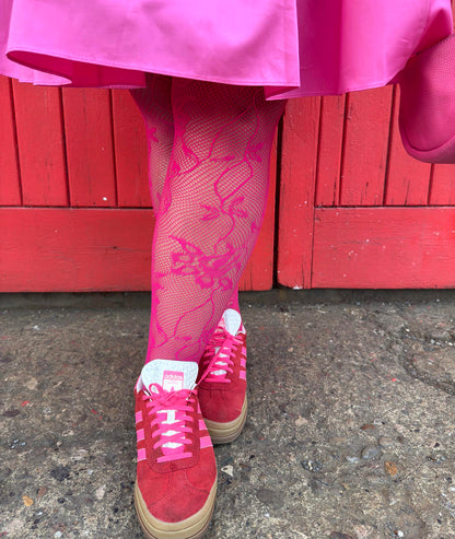 Riff Raff Fishnets - Pomegranate