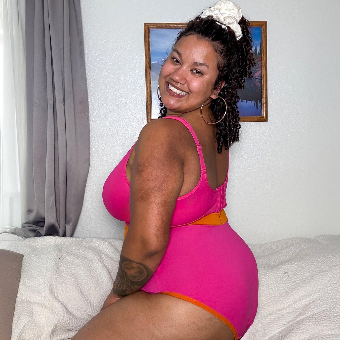 Organic Cotton Super High Waist Duo Knickers - Barbara & Papaya