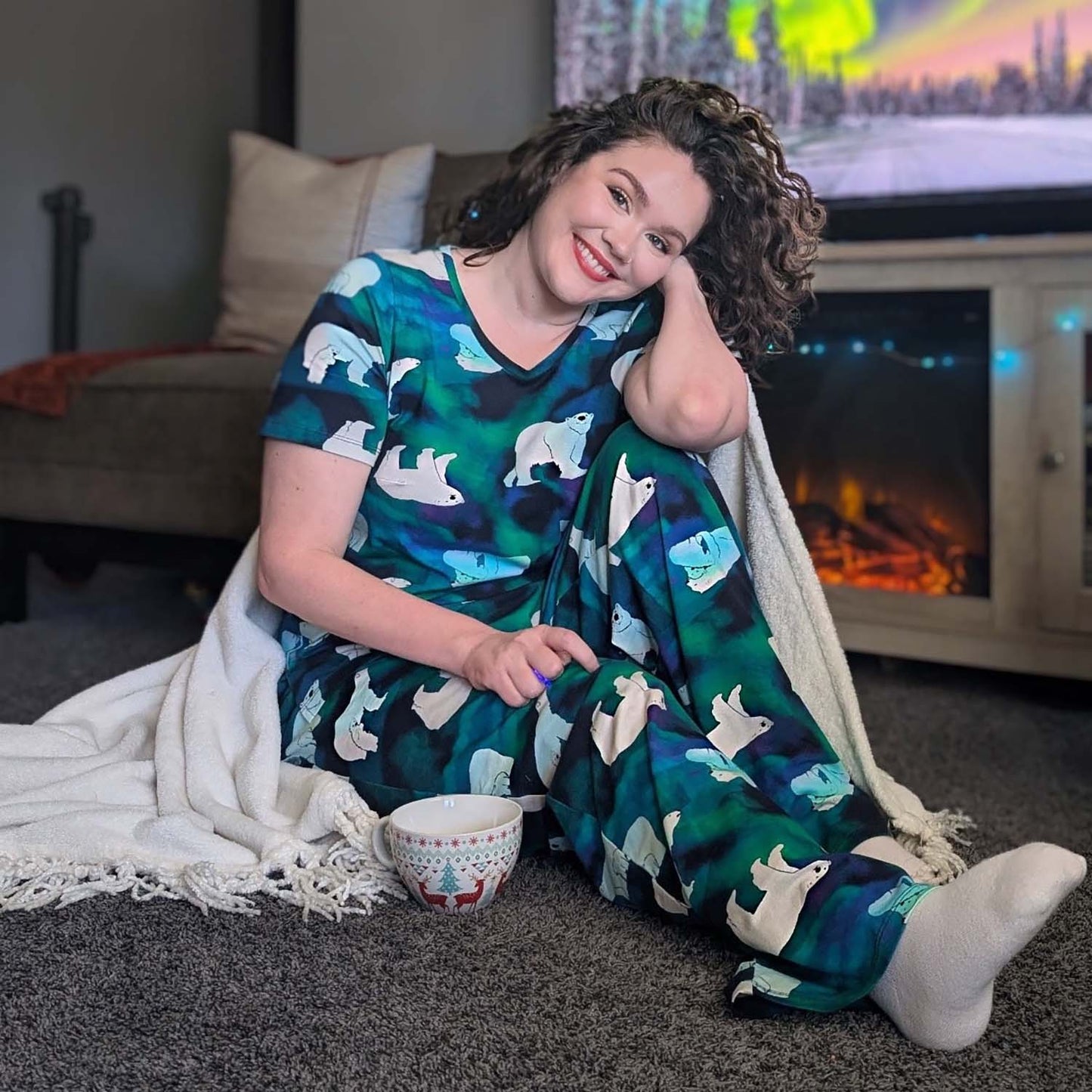 Organic Cotton PJ Bottoms - Polar Bears