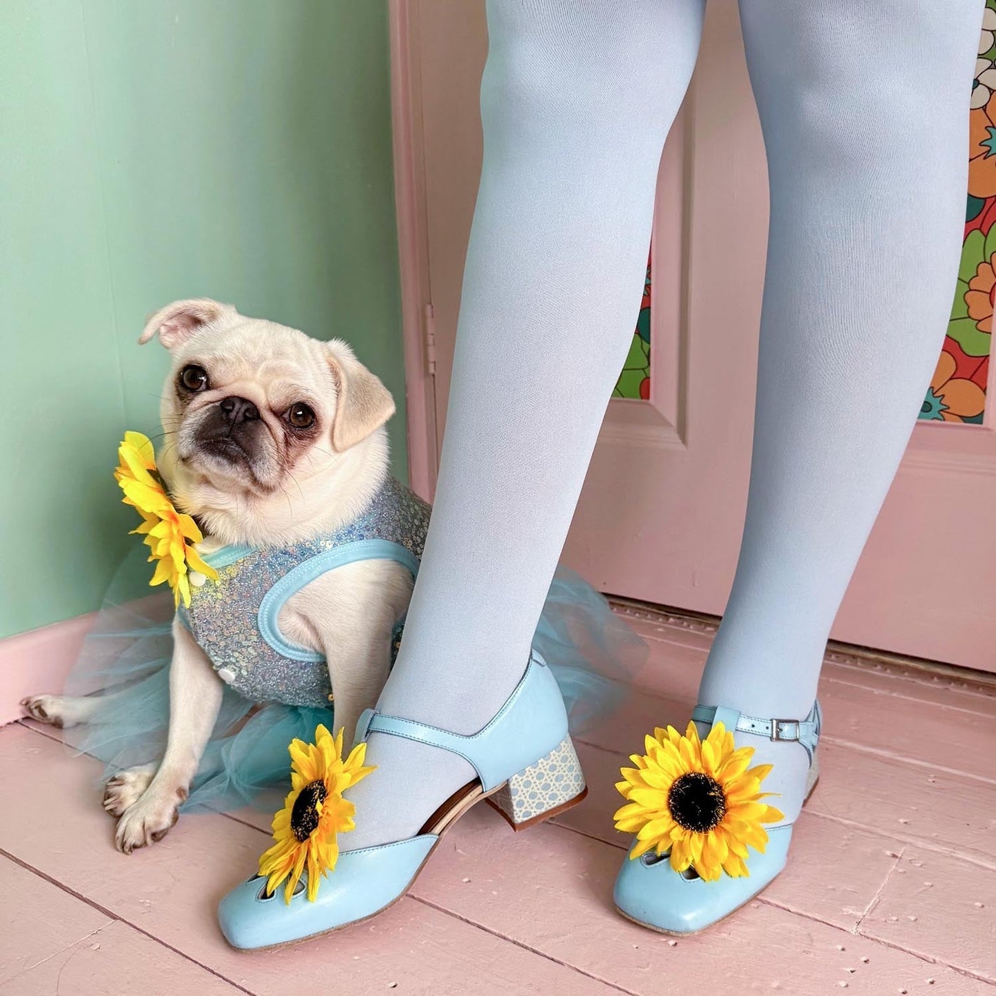 80 Denier Tights - Menthe Glacier