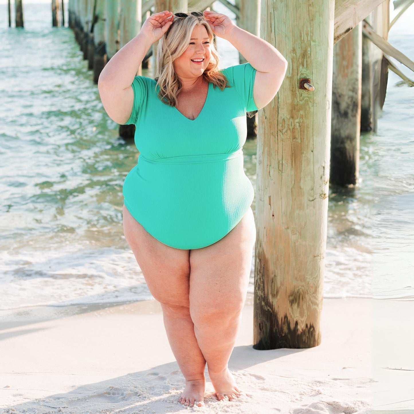 You Got To Yell Swimsuit - Mint