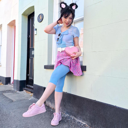 Stay Cool Capri Tights - Ice Blast