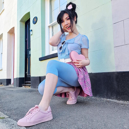 Stay Cool Capri Tights - Ice Blast