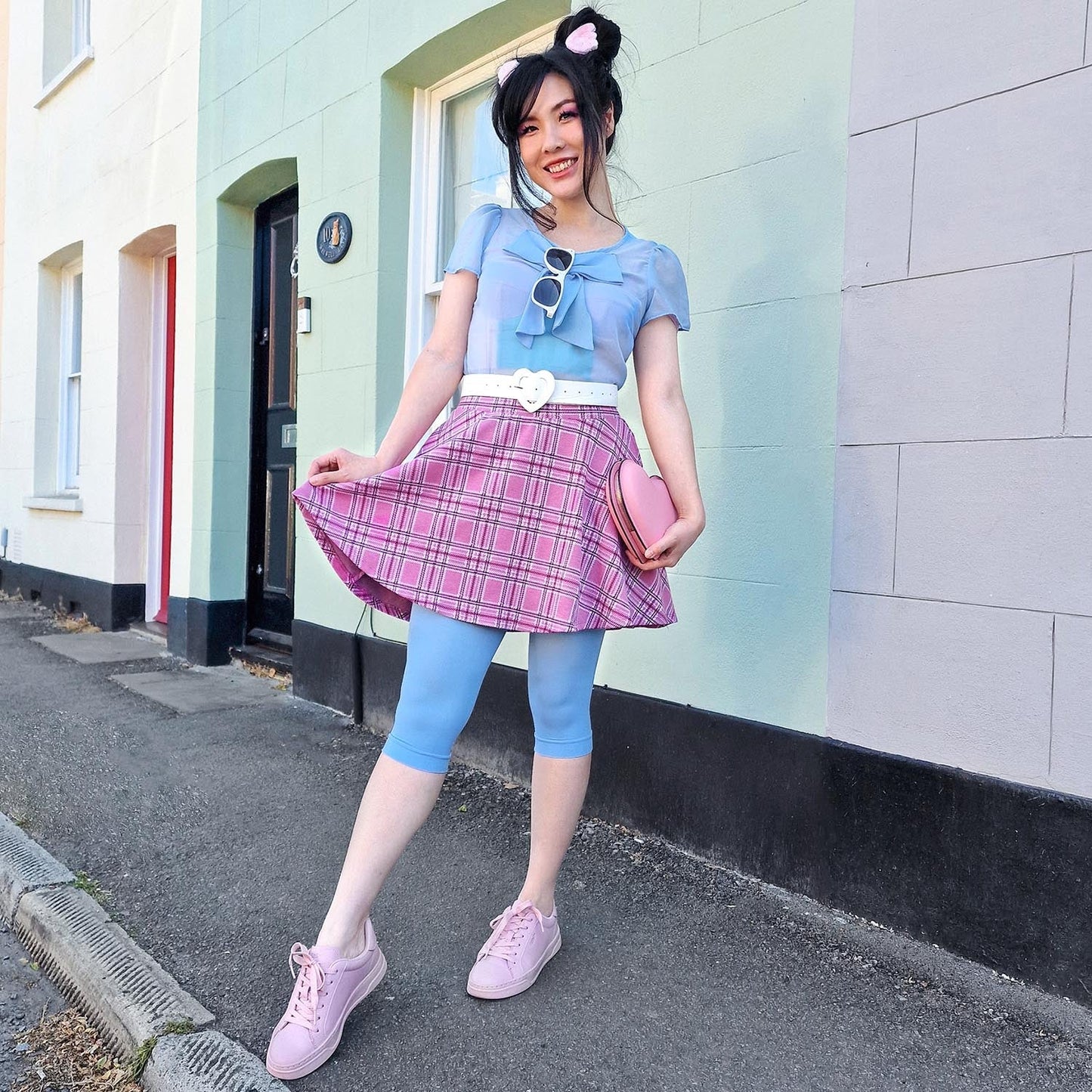 Stay Cool Capri Tights - Ice Blast