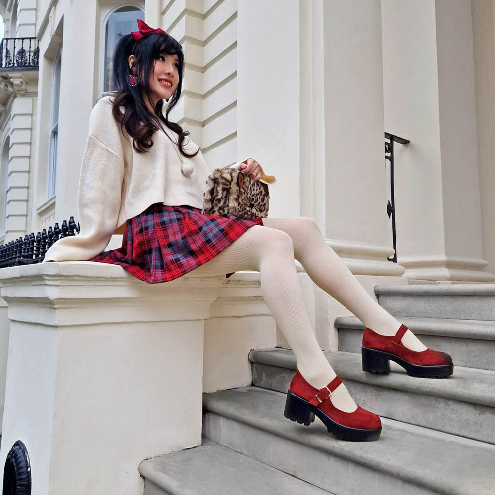 Ionic Ribbed Tights - Oatmeal