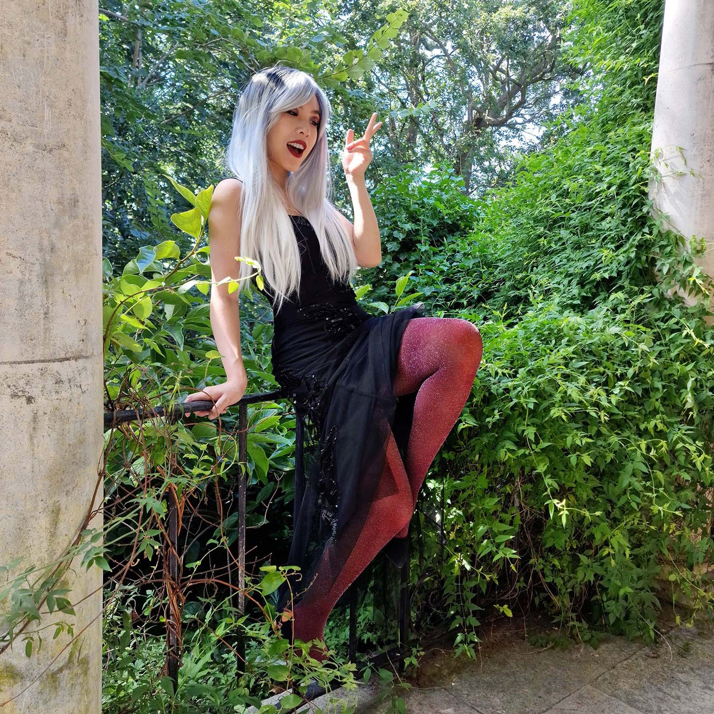 Lux Sparkle Tights - Roast