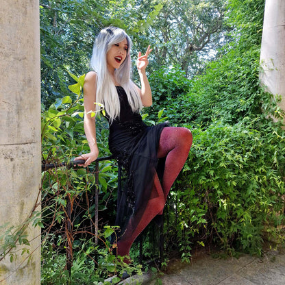 Lux Sparkle Tights - Roast