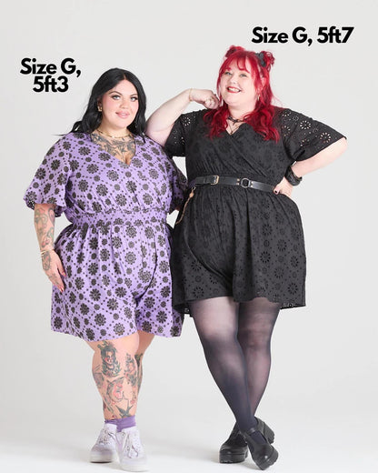 Broderie Anglaise Playsuit - Cassis de Violet