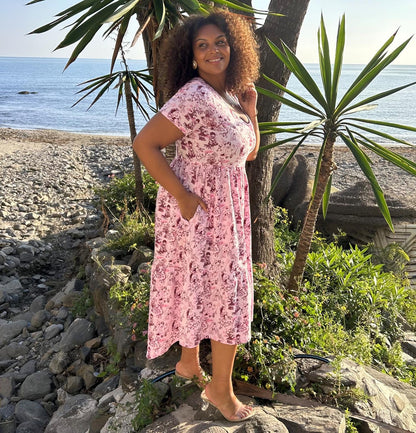 Tiered Dress - Passion au Jardin - L'Amour Rose