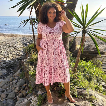 Tiered Dress - Passion au Jardin - L'Amour Rose