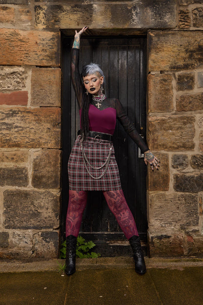 Plaid Mini Skirt - Bonnie