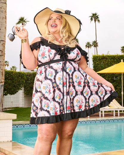 Midnight Doll Swim Dress - Black