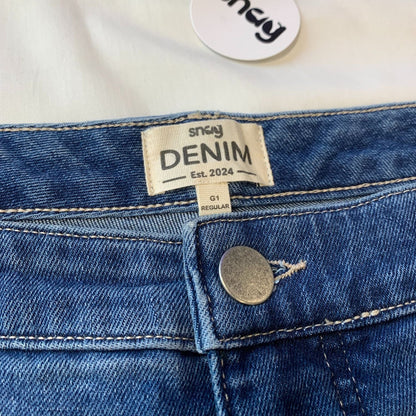 Organic Mom Jeans - Atlantic