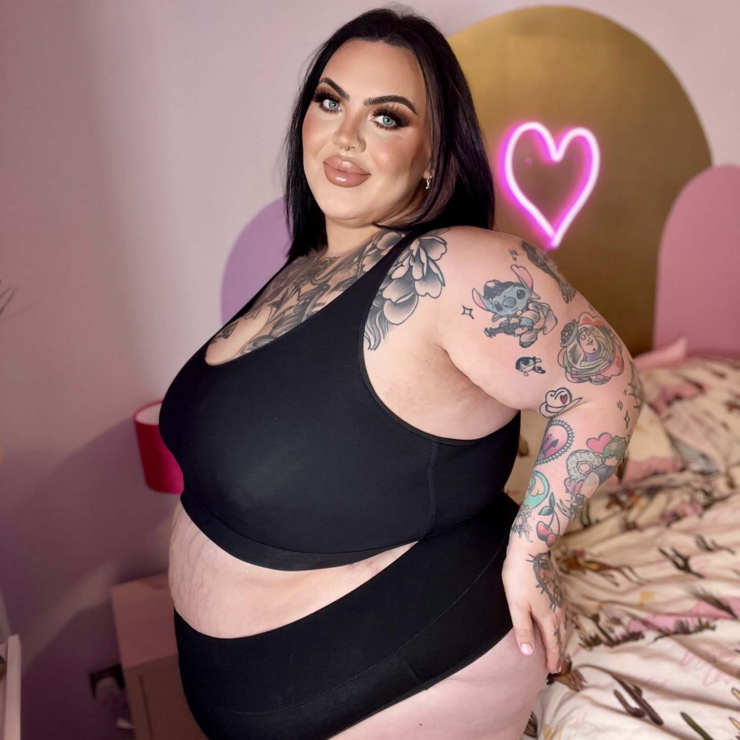 Cheeky High Leg Knickers - 3 Pairs in Black