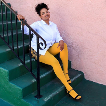 80 Denier Tights - Mimosa