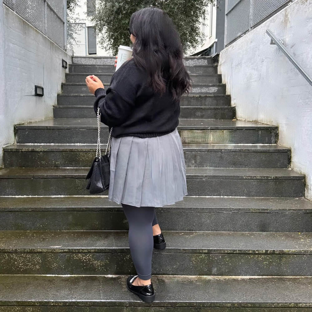 Footless Tights - Slate