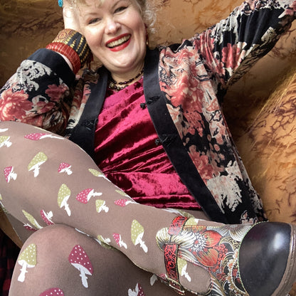 Pattern Tights - Toadstool