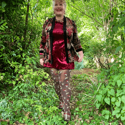 Pattern Tights - Toadstool