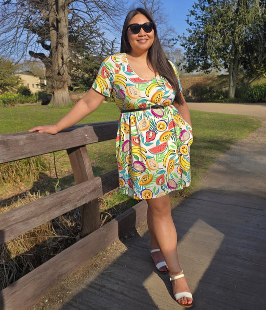 Organic Club Tropicana Day/Nightdress With Sleeves