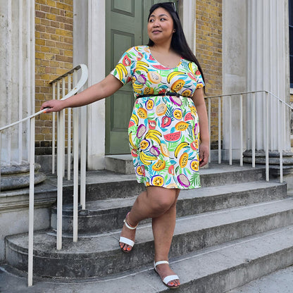 Organic Club Tropicana Day/Nightdress With Sleeves