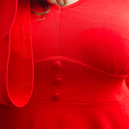 Bell Sleeve Mini Dress - Sangria