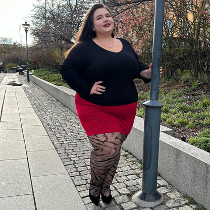 Feline Myself - Tiger Stripe Fishnets