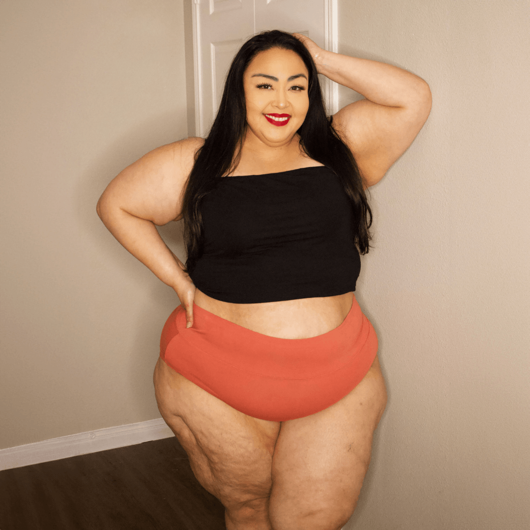 Organic Cotton Full Brief Knickers - Peach Party