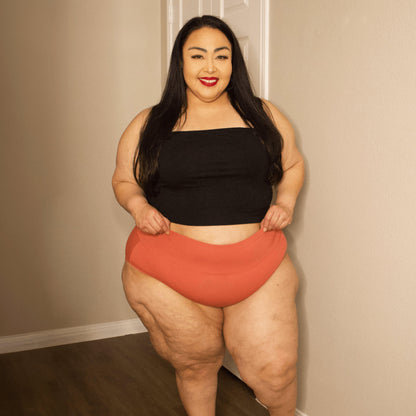 Organic Cotton Full Brief Knickers - Peach Party