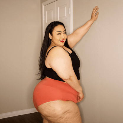 Organic Cotton Full Brief Knickers - Peach Party