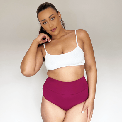 Organic Cotton Full Brief Knickers - Raspberry Pie