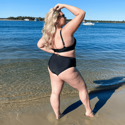 Hasta La Vista Bikini Bottoms - Black