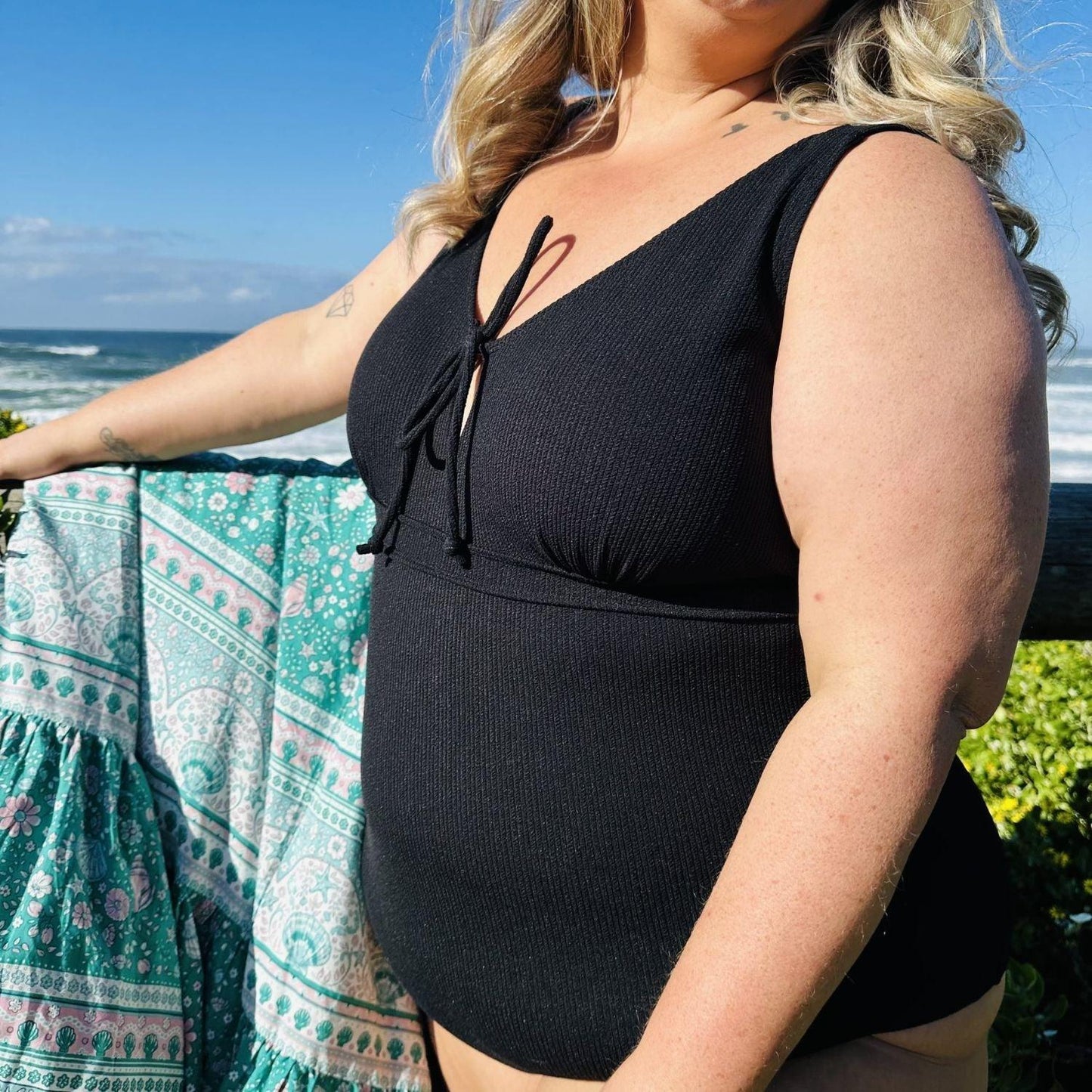 I'll Be Right Here Swimsuit - Black