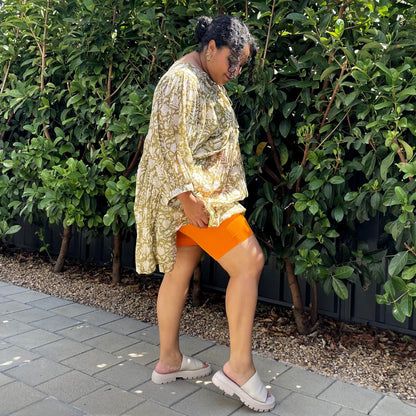 Stay Cool Chub Rub Shorts - Papaya