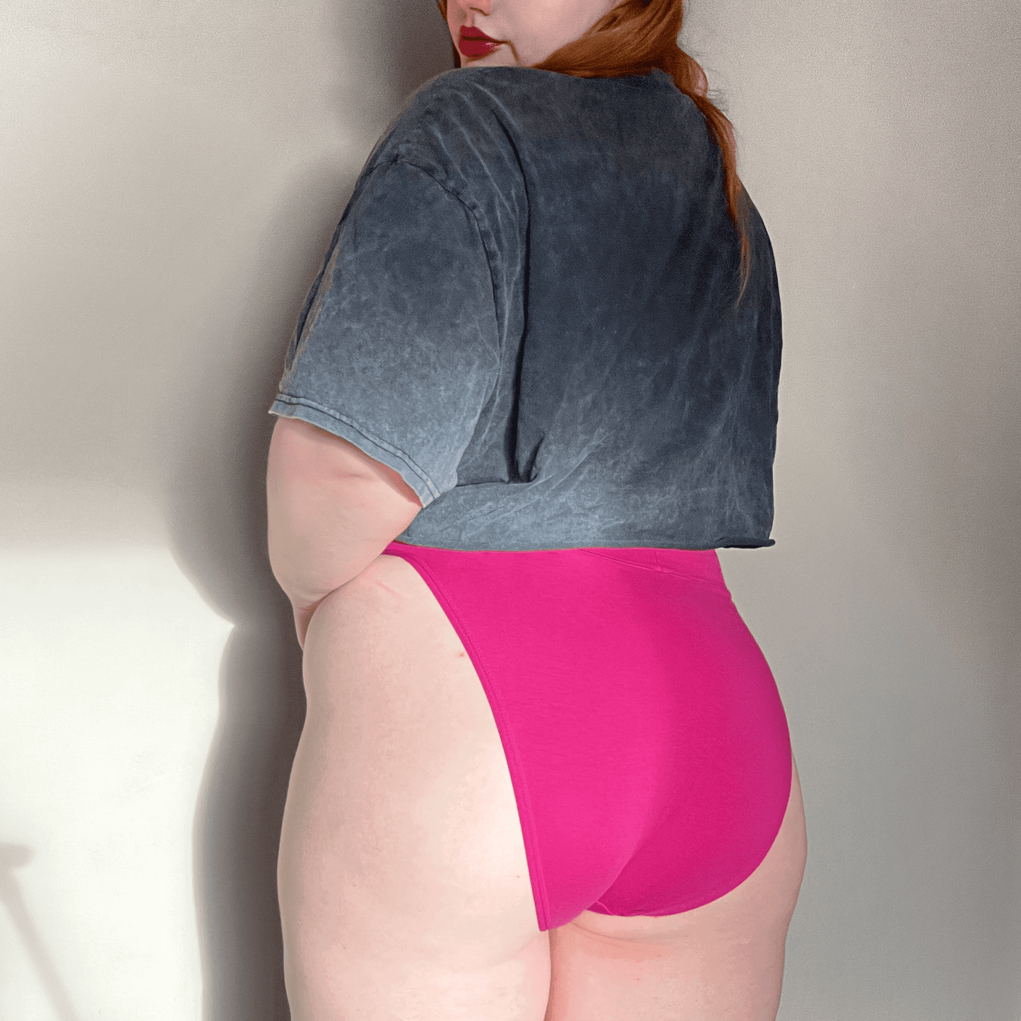 Organic Cotton Super High Leg Knickers - Barbara