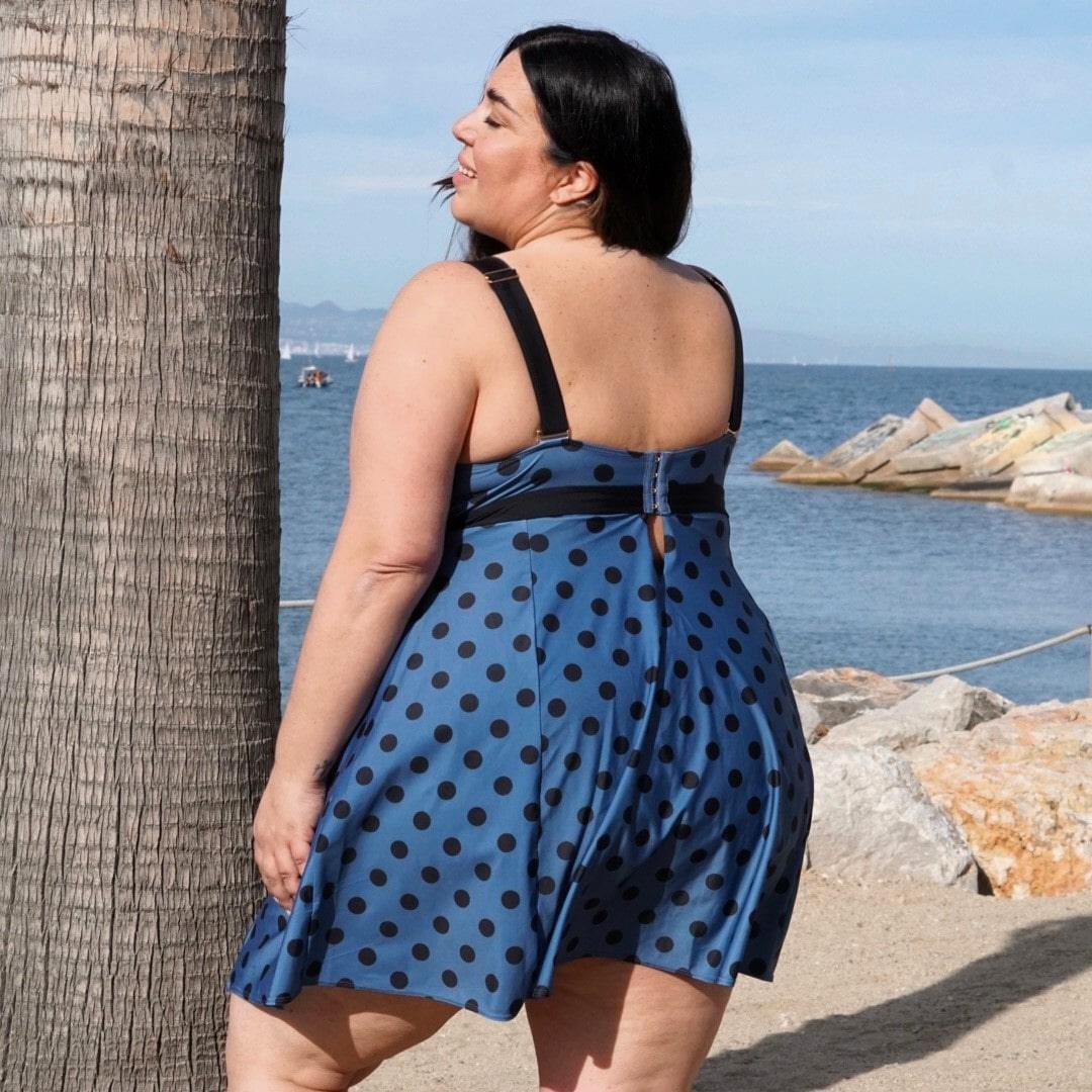There Can Be Only One Swim Dress - Polka
