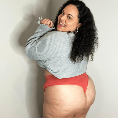 Organic Cotton Thong - Peach Party