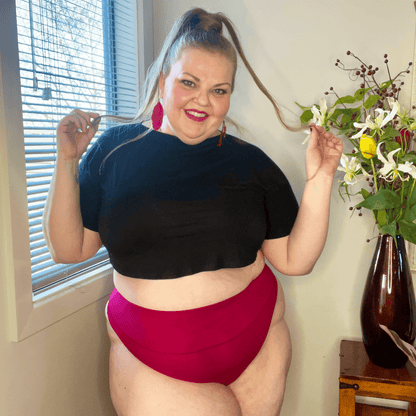 Organic Cotton Thong - Raspberry Pie